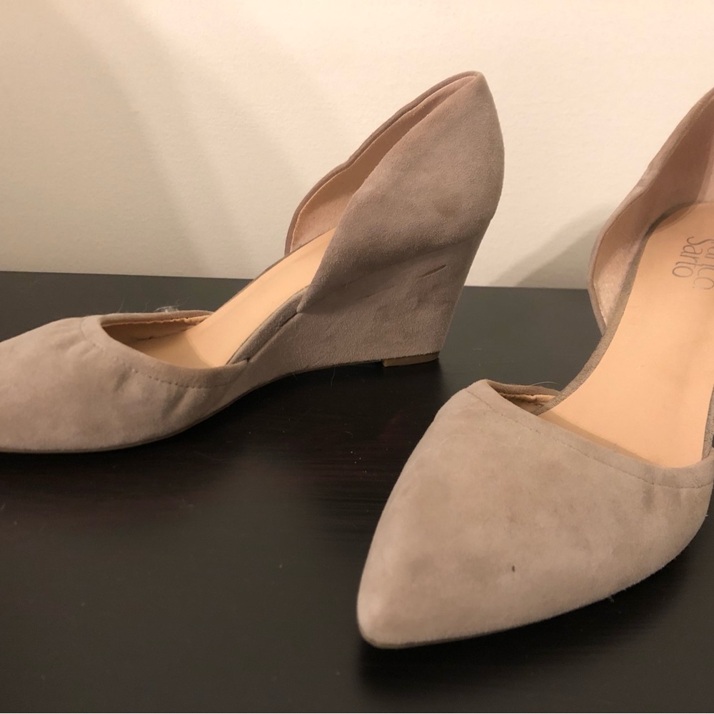 Franco Sarto Suede Wedges